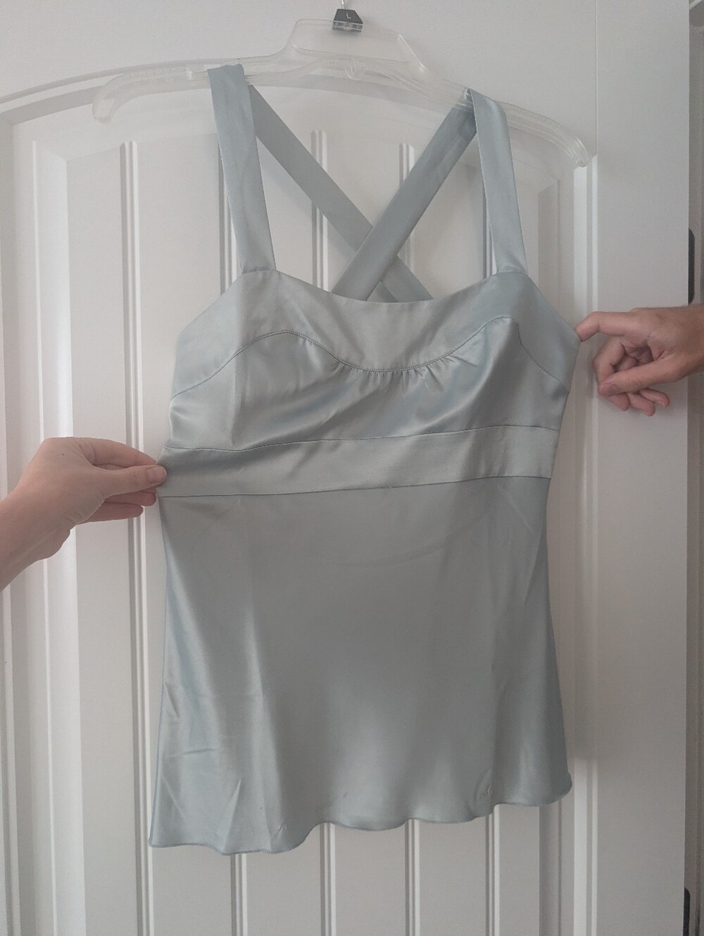 Small United Colors of Benetton Silver Cross Back Satin Camisole